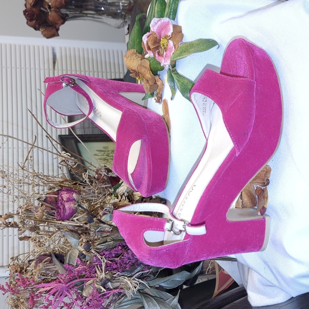 Camssoo bright pink platform sandals - Picture 2 of 12